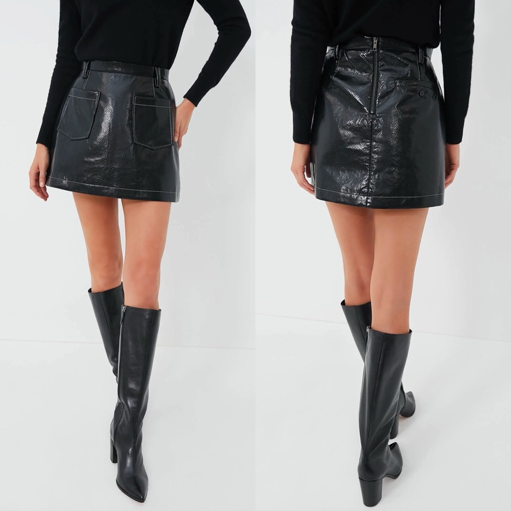 NEW BAUM UND PFERDGARTEN Scyler Skirt Black Snake